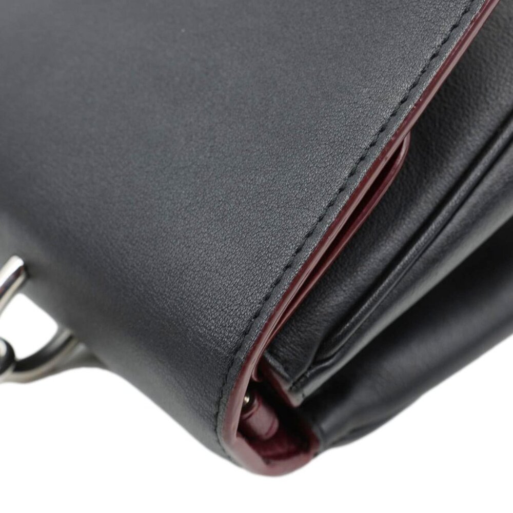 Christian Dior  Be Dior Flap Small Smooth Calfskin Leather Tote Bag Black - Picture 6 of 14